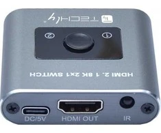 TECHLY 2x1 HDMI 2.1 8K jungiklis