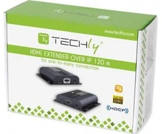 Techly 361865 imtuvas HDMI ilgintuvui 1080p 60Hz HDBitT iki 120m per Cat6 vytos poros, IR