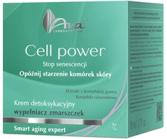 Ava Laboratorium „Cell Power“ detoksikuojantis naktinis kremas, užpildantis raukšles, 50 ml