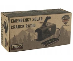 „Fosco Outdoormen“ – redaguokite avarinį radiją. Saulės energija varoma „Dynamo“.