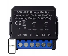 Avatto WiFi WPM16-2 smart bi-directional energy meter