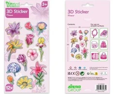 AVENIR 3D lipdukų rinkinys „Gėlės“