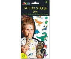 AVENIR Priklijuojamos tatuiruotės „Dinozaurai“
