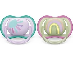 Philips AVENT SCF085/59 Ultra Air čiulptukas 0-6m saulės/vaivorykštės mergaitė