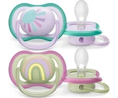 Philips AVENT SCF085/59 Ultra Air čiulptukas 0-6m saulės/vaivorykštės mergaitė