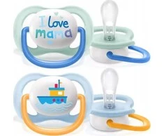 Philips AVENT SCF080/01 Čiulptukas Ultra Air Happy 0-6M berniukas Aš myliu mamą/valtį