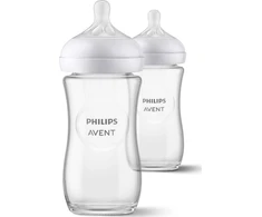 AVENT SCY933/02 RESPONSIVE NATURAL GLASS BOTTLE 2x240ml