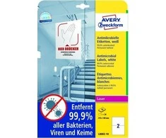 Avery Zweckform „Avery L8002-10“, balta, A4, poliesteris, lazerinis, permanentinis, stačiakampis