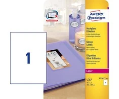 Avery Zweckform Šviesios gaminių etiketės 210 x 297 mm (L7767- 40)