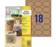 Avery Zweckform Organinės produktų etiketės 63.5 x 42.3 mm 25 ark. Avery Zweckform L7103-25