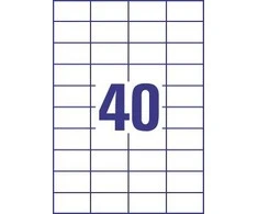 Avery Zweckform Universalus ženklas Economy Europe100 ELA049 dydis 52,5 x 29,7 mm 4000 etiketė (ELA049)