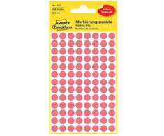 Avery Lipni etiketė 8 raudoni apskritimai B/C OP416PCS ZWECKFORM 3178KOL
