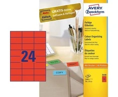 Avery Zweckform Spalvotos etiketės 70 x 37 mm (3448)