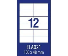 Lipnios etiketės Avery Europe, A4, 105x48mm, 12 etikečių lape, be rėmelio, 100 lapų