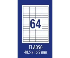 Avery Zweckform LABEL. ZF ECONOMY 48,5X16,9MM 050 100ARK E100 ELA050 ETIKETĖ - ELA050
