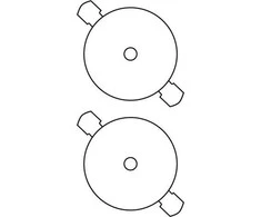 Avery Zweckform ETYK.ZF L7676 25 DIA.117 CD balta 25ARK ETIKETĖ - L7676-25 N