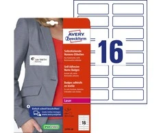 Avery Zweckform Lipnūs vardo ženkleliai L4783-20