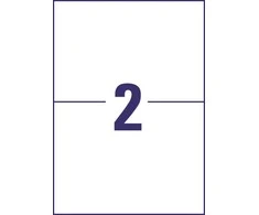 Avery Zweckform Universal- Labels Inkjet, Lazeris Colorlazeris, baltas 210x297mm 200 etikečių - 3655