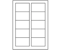 Avery Zweckform vizitinės kortelės, baltos, matinės, A4, 200 g / m2, 85x54mm, 10 lakštų