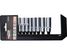 AW-Tools AWTOOLS ILGŲ GALVUČIŲ RINKINYS 1/4″ 8vnt. BL