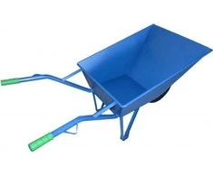 AW-Tools AWTools Construction karutis 85 L mėlynas su rato gaubtu