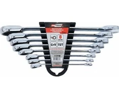 AW-Tools Kombinuotas raktas su terkšle AWTools AW39997; 8-22 mm; 8 vnt.