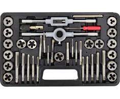 AW-Tools Sriegiklių ir sriegpjovių rinkinys AWTools AW20415; M3-M12; 40 vnt.