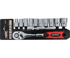 AW-Tools Sukimo galvučių komplektas AWTools AW39013; 1/2''; 10-24 nn; 12 vnt.