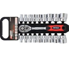 AW-Tools Sukimo galvučių komplektas AWTools AW39019; 1/2''; 8-32 mm; 19 vnt.