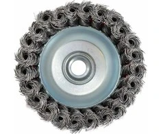 AW-Tools AWTOOLS, BET ŠEPEČETIS 100 mm / Susukta viela / M14 sriegis
