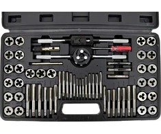 AW-Tools Sriegiklių ir sriegpjovių rinkinys AWTools AW20418; M3-M12; 60 vnt.