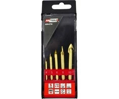 Grąžtas AW-Tools AWTOOLS Rinkinys grąžtų DO SZKŁA I CERAMIKI 4-10MM 5szt.