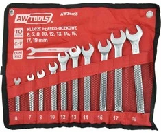 AW-Tools Kombinuotas raktas AWTools AW39813; 6-19 mm; 10 vnt.