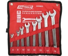 AW-Tools AWTOOLS RAKTŲ KOMPLEKTAS (ATVIRAS IR ŽIEDINIS) 8 vnt. / 6mm-19mm