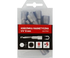 AW-Tools AWTOOLS KOŃCÓWKA MAGNETYCZNA 1/4" 8mm