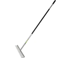 AW-Tools AWTOOLS GRĖBLYS METALINIS SU KOTU L140 16 DANTŲ