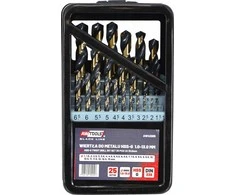 Grąžtas AW-Tools AWTOOLS GRĄŽAS METALAS HSS M2 KPL. 25 vnt. / 1,0-13,0 mm / PREMIUM