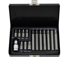AW-Tools AWTOOLS IMBUSINIAI ANTGALIAI HEX 15vnt. Juodas LINE