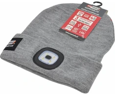 AW-Tools AWTOOLS KEPURĖ SU LED ŽIBINTUVĖLIU 80lm PILKA