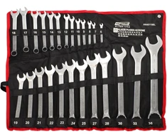 AW-Tools AWTOOLS RAKTAS KOMBINEZONAS RINKINYS 25vnt. /6mm-36mm /Juodas LINE