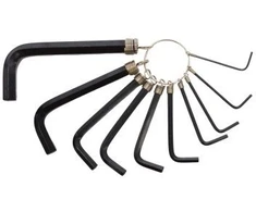 AW-Tools AWTOOLS RAKTAI ŠEŠIAKAMPIAI HEX / 1,5-10,0mm / 10vnt. ŽIEDE