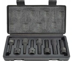 AW-Tools Smūginių galvučių rinkinys AWTools AW38781BL; TORX; 1/2''; T30-T80; 8 vnt.