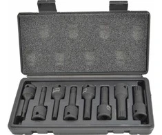 AW-Tools Smūginių galvučių komplektas AWTools AW38782BL; 1/2''; M5-M18; 8 vnt.