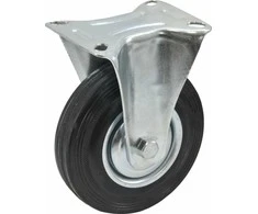 AW-Tools Koło AWTOOLS FIKSUOTAS RATAS SU JUODA GUMA 200mm