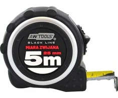 AW-Tools AWTOOLS RULETĖ DVIPUSĖ 5m x 25mm ABS TPR 1-STOP