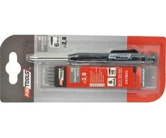 AW-Tools AWTOOLS AUTOMATINIS PIEŠTUKAS + ŠERDELĖS 6vnt.