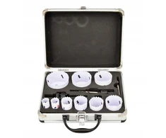 AW-Tools Gręžimo karūnų komplektas AWTools AW49468BL; 19-64 mm; 40 mm; 13 vnt.