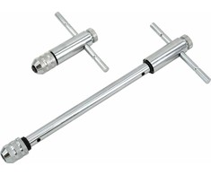 AW-Tools AWTOOLS T TIPO UŽSPAUDIMO RANKENĖLĖ M3-M10 SRIEGIUI / 250 mm SU RETEKLE