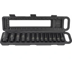 AW-Tools Smūginių galvučių rinkinys AWTools AW38690BL; 1/2''; 10-32 mm; 13 vnt.