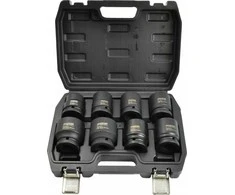 AW-Tools Smūginių galvučių rinkinys AWTools AW38851BL; 3/4''; 24-38 mm; 8 vnt.